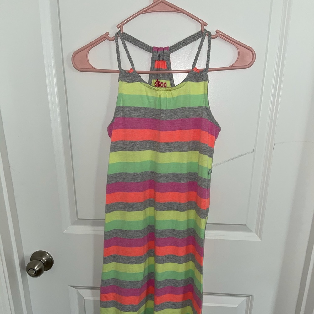 Kids Striped Racerback Dress - Multi Color by Circo